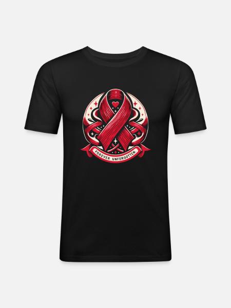 Schlaganfall-überlebende Schlaganfall-bewusstsein - Männer Slim Fit T-Shirt - Schwarz