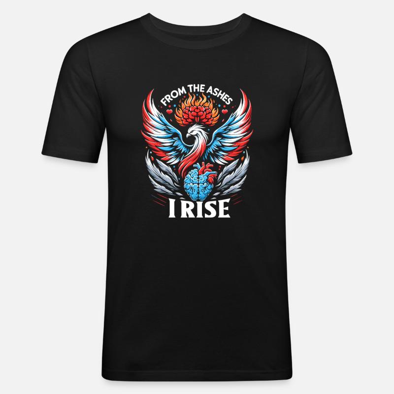 Schlaganfall-überlebende Schlaganfall-bewusstsein - Männer Slim Fit T-Shirt - Schwarz