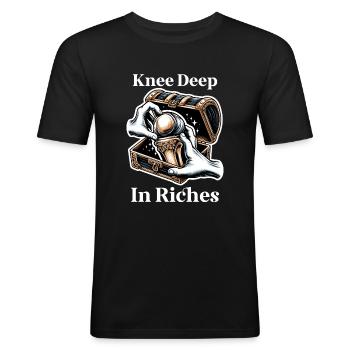 Hüftgelenkersatz Op Hüftchirurgie Post-op - Männer Slim Fit T-Shirt - Schwarz - Vorne - Nik (191cm)