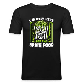 Horror Movie Fan Zombie Horror Classic - Men's Slim Fit T-Shirt - black - Front - Nik (191cm)