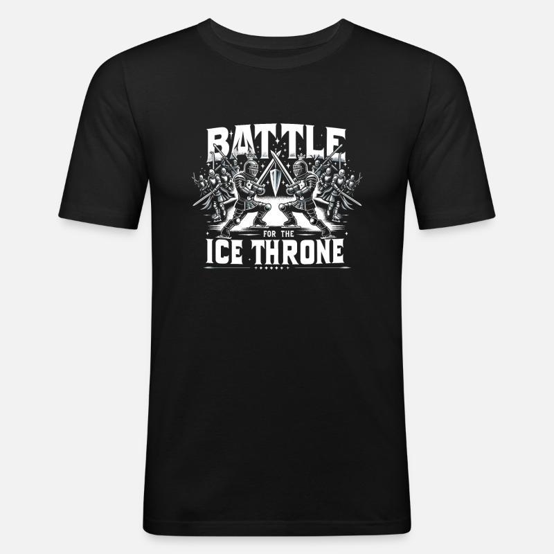 Ice Skating Ice Skaters - Men's Slim Fit T-Shirt - black