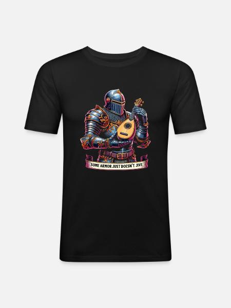 Renaissance Fairground Outfit Medieval - Men's Slim Fit T-Shirt - black