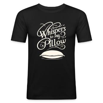 Speaking in Sleep, Somniloquy, Speaking in Sleep - Men's Slim Fit T-Shirt - black - Front - Nik (191cm)
