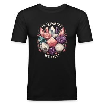 Geology Stone Hunt Agate Hunter Stone Collecting - Men's Slim Fit T-Shirt - black - Front - Nik (191cm)