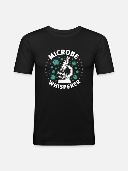 Microbiologist Microbiology Lab Staph Biology - Men's Slim Fit T-Shirt - black