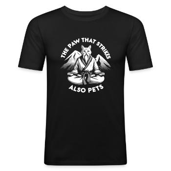 Kung Fu Chinesisches Kung Fu Asiatisches Kung Fu - Männer Slim Fit T-Shirt - Schwarz - Vorne - Nik (191cm)