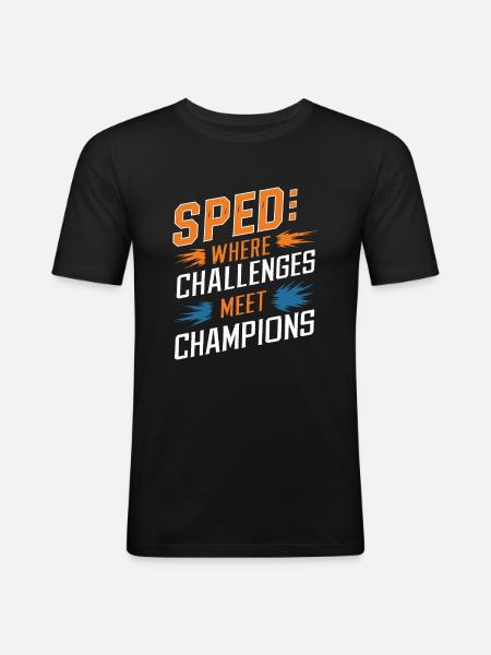 Sonderpädagogik-lehrer „sped Teacher Inclusion“ - Men's Slim Fit T-Shirt - black