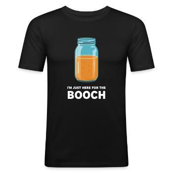 Avantages du Kombucha pour les amateurs de thé - T-shirt près du corps Homme - noir - Devant - Nik (191cm)