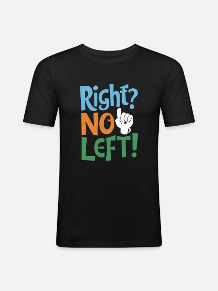 Linkshänder Lefty Left-hander Leftie Buddy - Men's Slim Fit T-Shirt - black