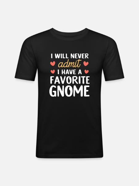 Havenisser Nisser Nisser Elsker Sjov Nisse Havearbejde - Herre Slim Fit T-Shirt - sort