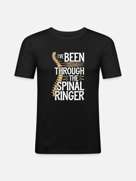 Laminetomy and spine surgery - Men's Slim Fit T-Shirt - black