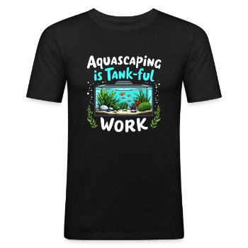 Aquascaping Enthusiast Underwater Gardening - Männer Slim Fit T-Shirt - Schwarz - Vorne - Nik (191cm)