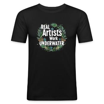 Aquascaping Enthusiast Underwater Gardening - Männer Slim Fit T-Shirt - Schwarz - Vorne - Nik (191cm)