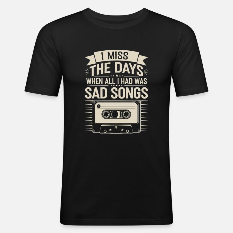 Introversion Alternative Style Emotional - Männer Slim Fit T-Shirt - Schwarz