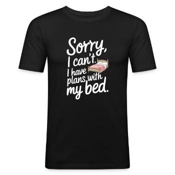 Introversion Alternative Style Emotional - Men's Slim Fit T-Shirt - black - Front - Nik (191cm)