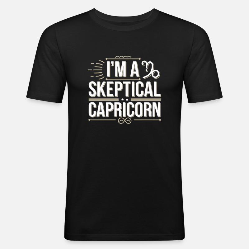Astrologie-skeptiker: Kritisches Denken - Männer Slim Fit T-Shirt - Schwarz