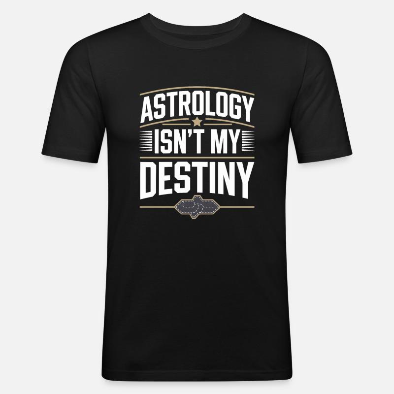 Astrologie-skeptiker: Kritisches Denken - Männer Slim Fit T-Shirt - Schwarz