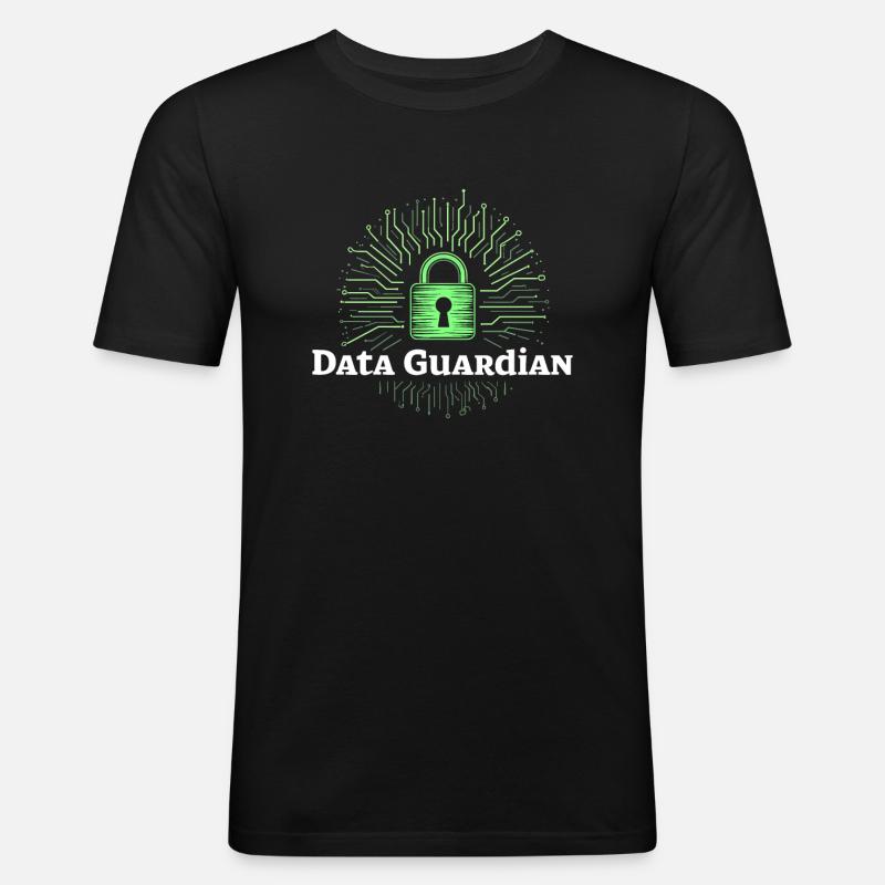 Ethical Hacking Cybersecurity Digital - Men's Slim Fit T-Shirt - black
