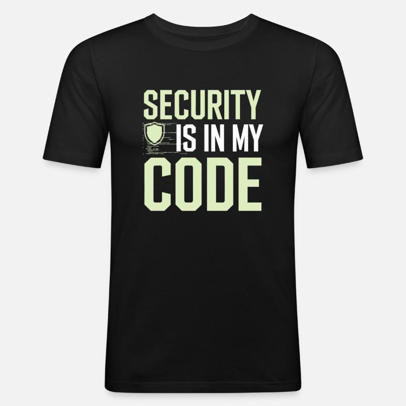 Ethical Hacking Cybersecurity Digital - Men's Slim Fit T-Shirt - black