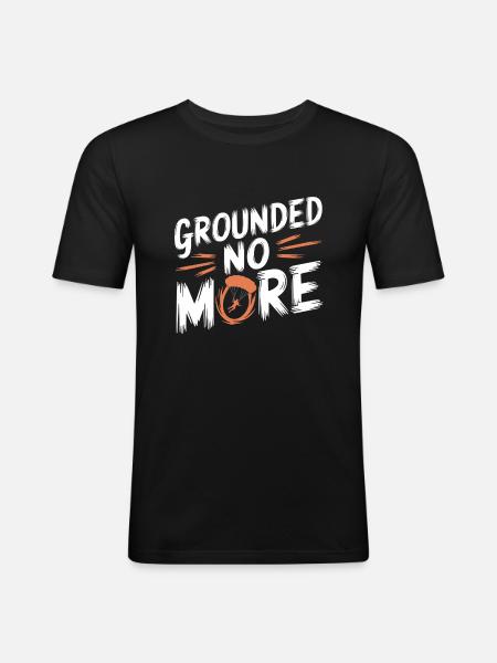 Skydiving Beginners Adventure Nerves - Men's Slim Fit T-Shirt - black