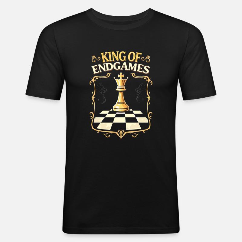 Chess Tacticians Strategy Masters Tactical - Männer Slim Fit T-Shirt - Schwarz
