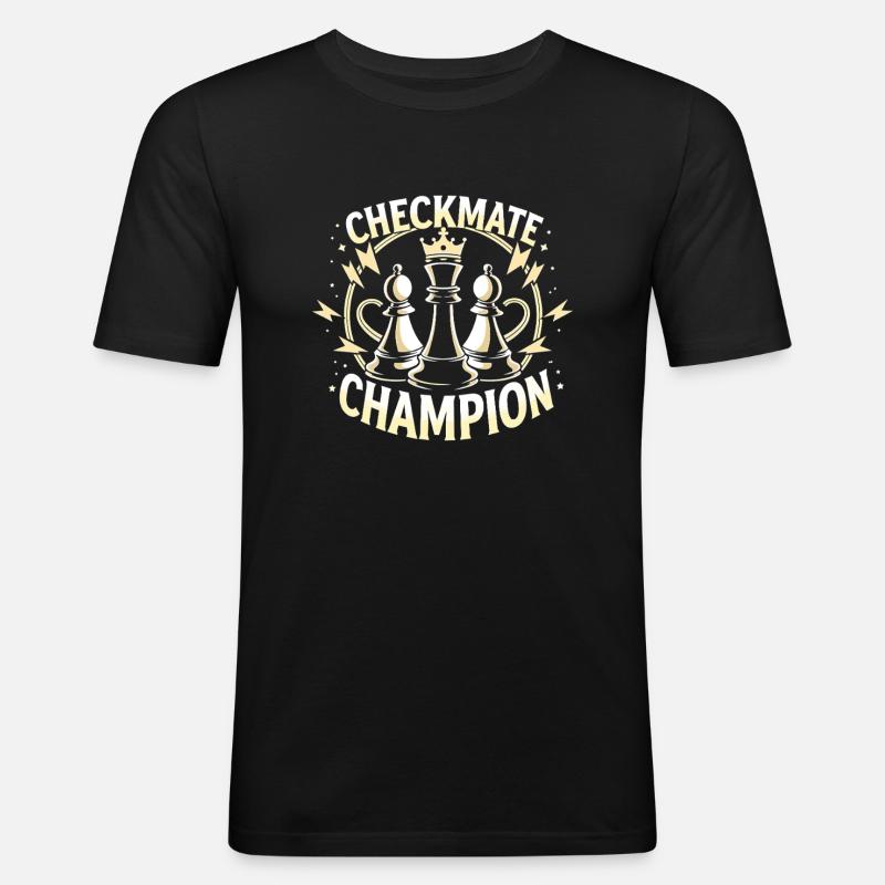 Chess Tacticians Strategy Masters Tactical - Men's Slim Fit T-Shirt - black