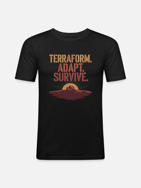 Astrobiology Space Exploration Extraterrestrial - Men's Slim Fit T-Shirt - black