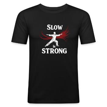 Gaming Streamer Live Streaming Gamer Content - Men's Slim Fit T-Shirt - black - Front - Nik (191cm)