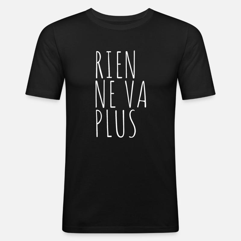 rien ne va plus - Männer Slim Fit T-Shirt - Schwarz