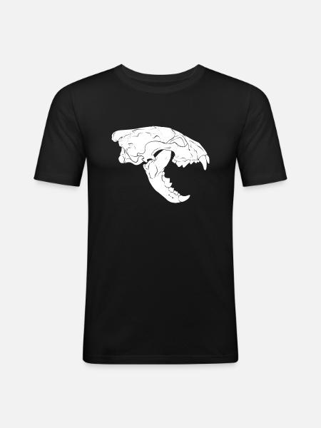 Wolverine Skull - Men's Slim Fit T-Shirt - black