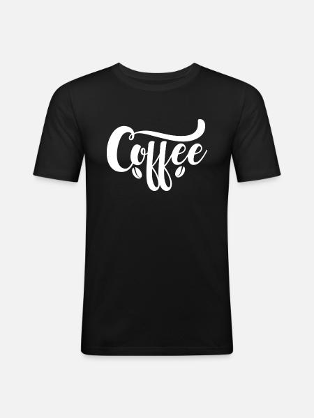 Coffee - Men's Slim Fit T-Shirt - black