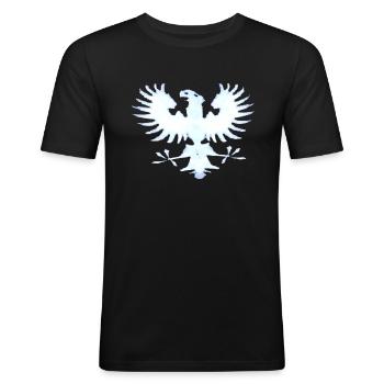 Aigle Royal Blanc - T-shirt près du corps Homme - noir - Devant - Nik (191cm)