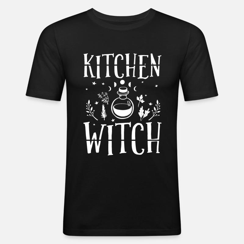 Hexen - Männer Slim Fit T-Shirt - Schwarz