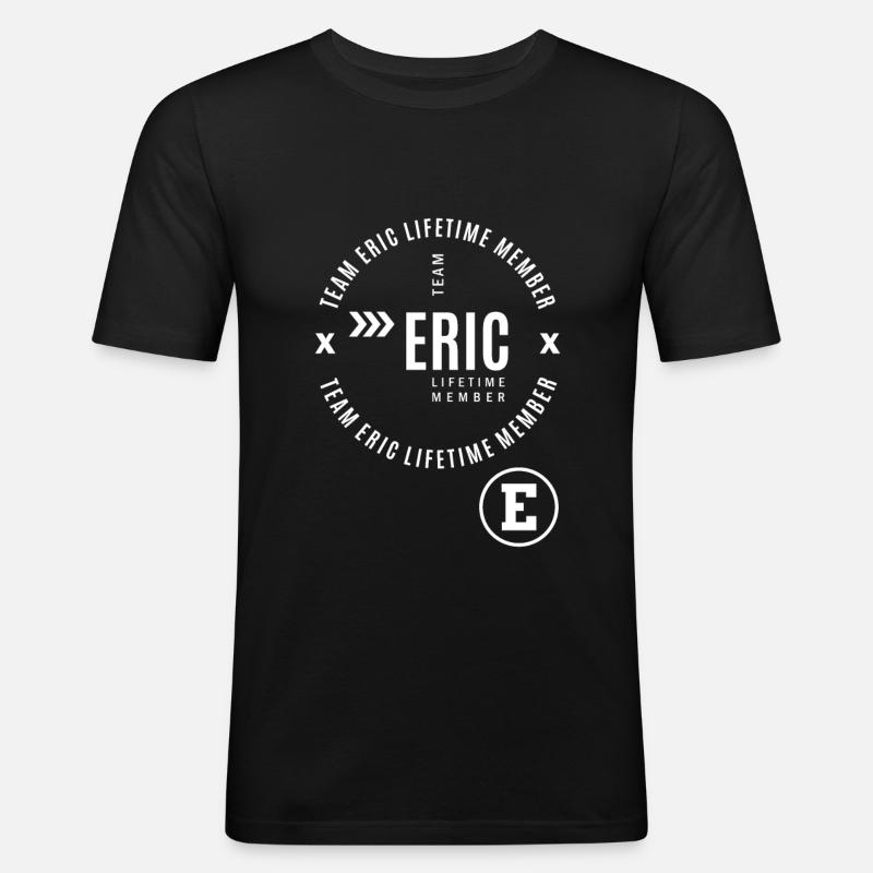Eric - Männer Slim Fit T-Shirt - Schwarz
