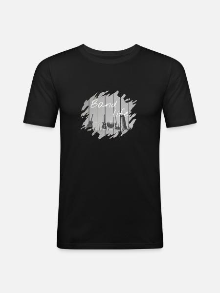 Band - Men's Slim Fit T-Shirt - black
