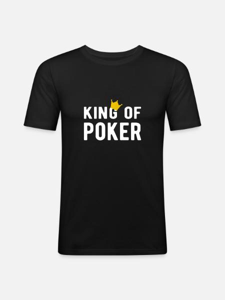 POKER: King of Poker - Men's Slim Fit T-Shirt - black