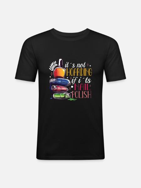 Nail Tech Nail Technician Manicurist Nails Artist - Men's Slim Fit T-Shirt - black