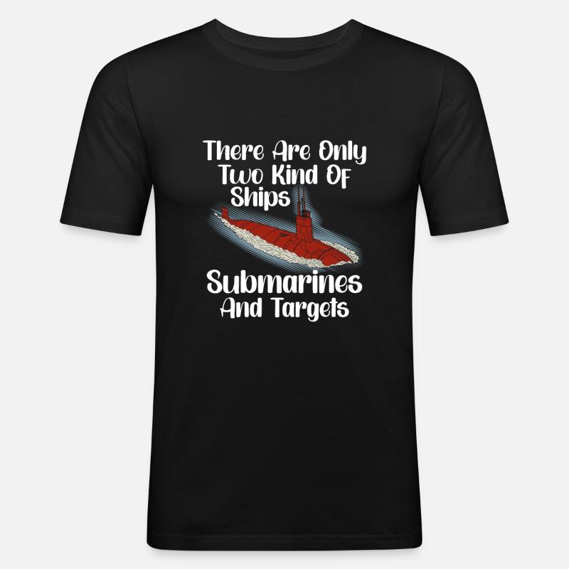 Submariner Definition Submarines Veteran Gift - Männer Slim Fit T-Shirt - Schwarz