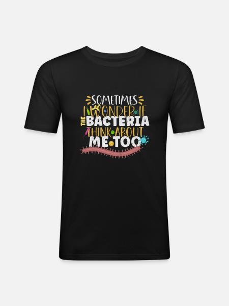 Microbiologist Microbiology Lab Staph Biology - Men's Slim Fit T-Shirt - black