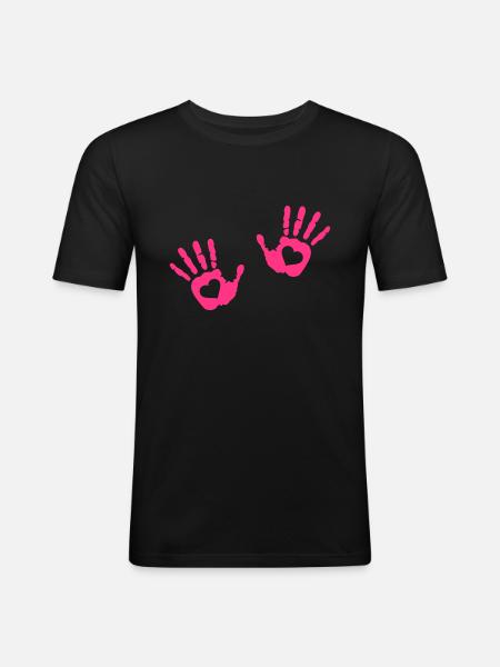 Hands - Men's Slim Fit T-Shirt - black