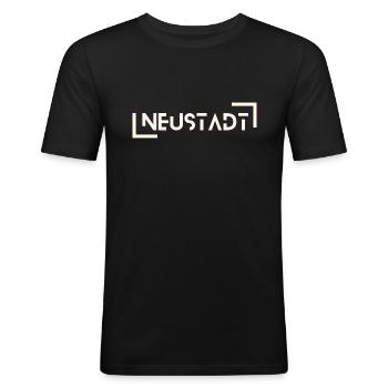 Neustadt Pfalz - Men's Slim Fit T-Shirt - black - Front - Nik (191cm)