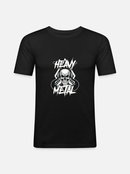 Heavy Metal - Men's Slim Fit T-Shirt - black