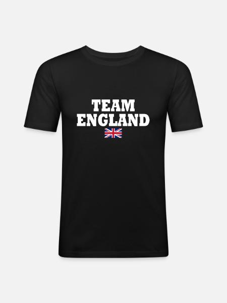 Team england - Men's Slim Fit T-Shirt - black