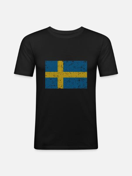 Sweden - Men's Slim Fit T-Shirt - black