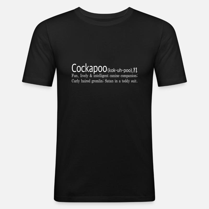 Cockapoo - T-shirt près du corps Homme - noir