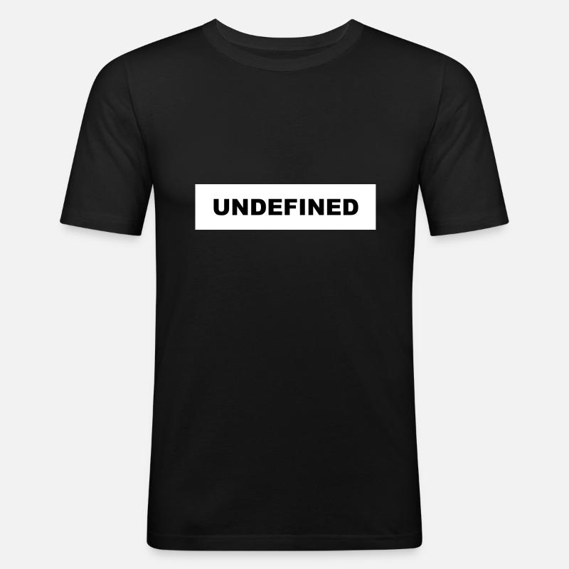 Javascript - Männer Slim Fit T-Shirt - Schwarz