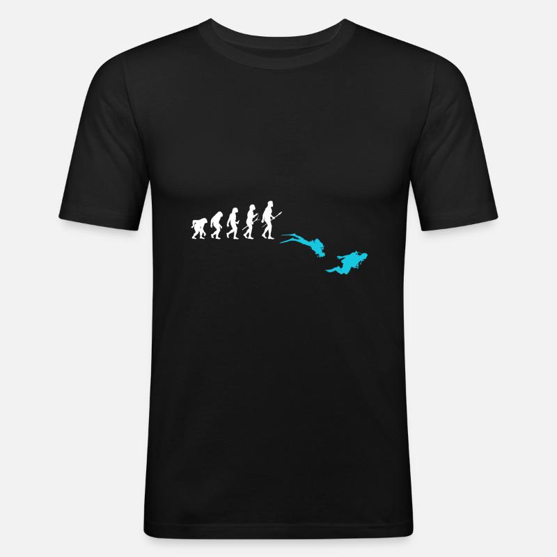 Diving Evolution Divers - Men's Slim Fit T-Shirt - black