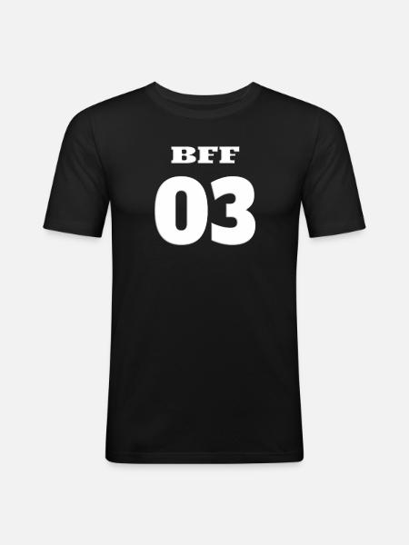 Geschenkidee Freundin schwester - Männer Slim Fit T-Shirt - Schwarz