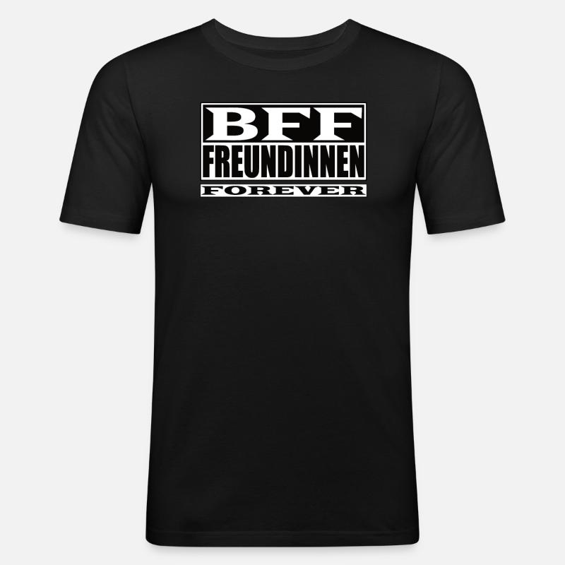 Geschenkidee Freundin schwester - Männer Slim Fit T-Shirt - Schwarz