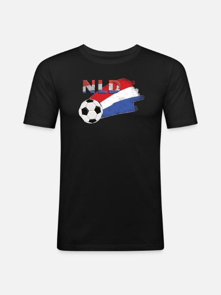 Flag Holland - Men's Slim Fit T-Shirt - black